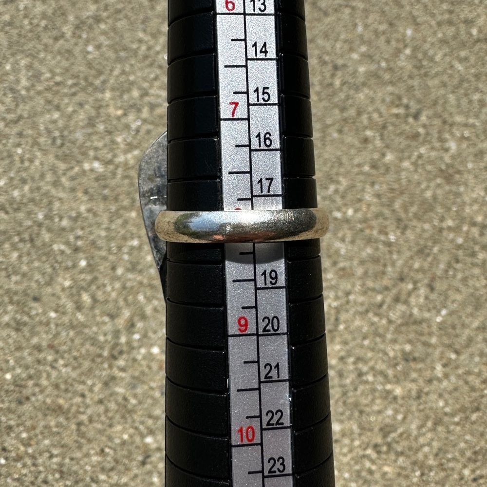 New Stunning Statement Boho Silver Ring Blue Topa… - image 8